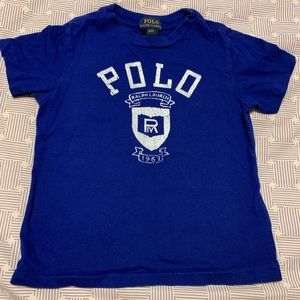 Polo Ralph Lauren blue polo shirt.  boys 3T.